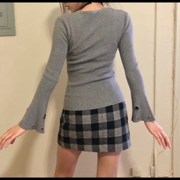 SHOP CLOSING Funky Gray Top - Picture 2 of 4